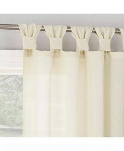 Полупрозрачная верхняя шторная штора Hathaway Twist Tab No. 918, слоновая кость