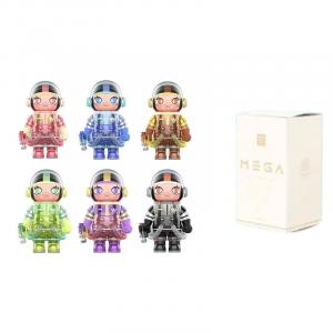 Mega Collection 400% Space Molly Soft Drink Series Rainbow Paradise Secret Edition 400% POP MART