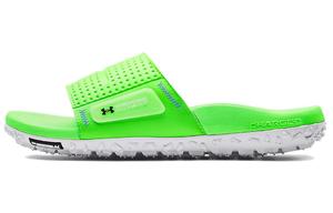 Шлепанцы мужские зеленые/белые Under Armour