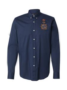 Рубашка на пуговицах классического кроя La Martina, Navy/Royal Blue