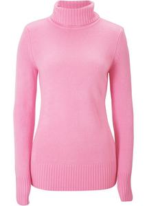 Свитер с высоким воротником Bpc Bonprix Collection, розовый