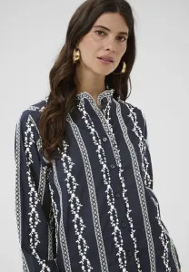 Блузка на пуговицах crsabina Cream, Navy Blazer