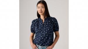Блузка Амели из поплина Levi's, Peacoat Floral - Blue