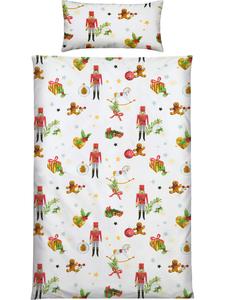 Erwin Müller Элегантное фланелевое постельное белье красного цвета