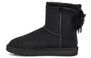 Угги UGG Classic Dudble Bow Mini Snow Boots Black Women's