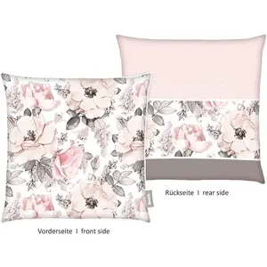 Декоративная подушка Скамья с наволочкой с двухсторонним рисунком и окантовкой по кругу Bench., Bunt + bedruckt