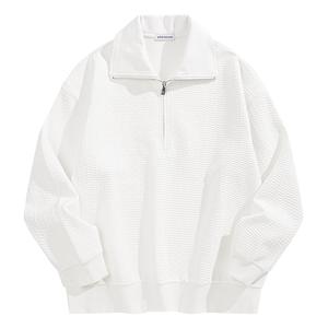 Толстовка мужская Casual Heavyweight Jacquard с лацканами PEACEBIRD MEN, bright белый 1