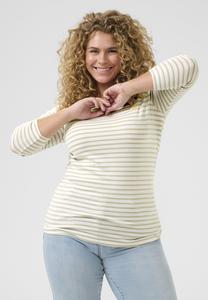 Топ с длинными рукавами LIA 3/4  Kaffe Curve, белый