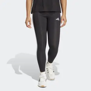 Women's Essentials Хлопок 3 полоски Леггинсы Adidas, чёрный
