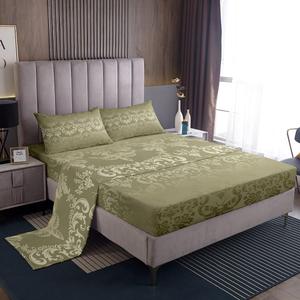 Erosebridal Комплект постельного белья Gothic Queen в оливковом цвете с готическим узором и викторианским бохо-принтом, Olive Green