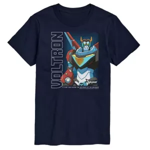 Футболка мужская "Нелегко быть защитником вселенной" с принтом Licensed Character, синий