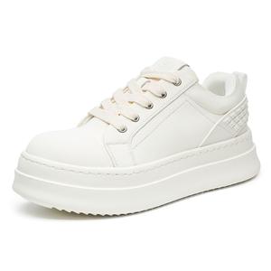 MUYI Низкие скейтерские кроссовки унисекс белые мужские, цвет White Men's