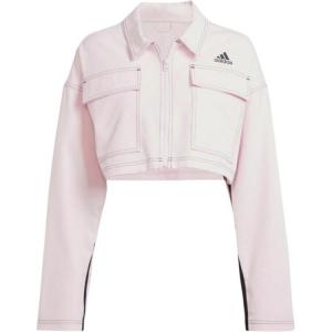 Джинсовая куртка женская розовый Adidas, розовый