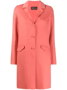 Однобортное пальто миди Loro Piana, розовый
