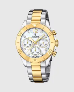 F20604/1 Женские часы Boyfriend из разноцветной стали Festina