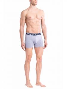 Боксеры Replay Trunk Style 01/C Basic Cuff Logo im 2er Pack, цвет grey indigo