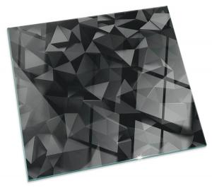 Стеклянная тарелка Tulup Kubika, 50 х 50 см