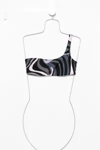 Топ бикини на одно плечо Pucci, черный