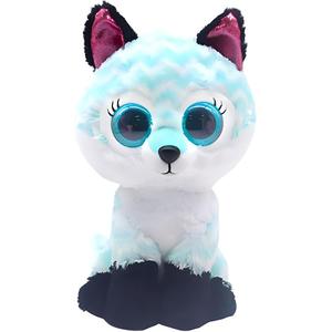 Ty Большие глаза бобы, blue, blue white stripes fox, милые лисы плюшевые куклы 15см/33см высота