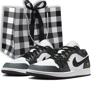 Jordan Air 1 Dark Night Dragon Eye низкие баскетбольные кроссовки мужские black