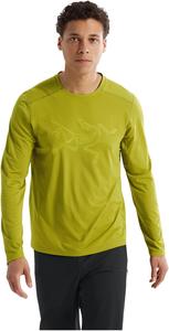 Лонгслив Arc'teryx Cormac Logo Long Sleeve, цвет Olive Moss/Euphoria