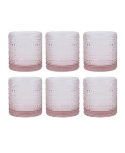 Набор из 6 бокалов для коктейля "Виллидж" Jupiter объемом 13,9 унций (383 мл) Fortessa, Pink