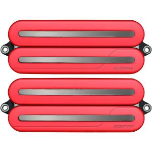 Fishman Fluence Современный хамбакер с открытым сердечником, 8-струнный черный, с никелевыми лезвиями, набор звукоснимателей для электрогитары, красный