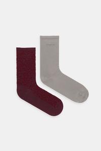 2p rs leo logo cc w носки, комплект из 2 штук HUGO, фиолетовый