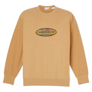 Timberland Свитшот Unisex Beige Yellow Crew Neck Moderate