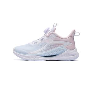 Кроссовки для бега для детей и подростков с противоскользящей амортизацией и износостойкостью 361°KIDS, розовый/голубой/белый