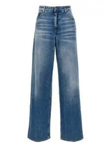 Джинсы с широкими штанинами Roberto Cavalli, синий