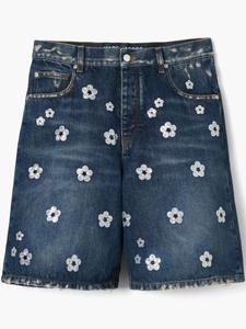Marc Jacobs широкие шорты The Sequin Daisy, синий