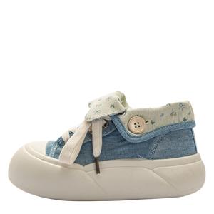Far waves Женские дышащие устойчивые к истиранию низкие скейтбордские кеды светло-джинсового синего цвета, цвет Light Denim Blue