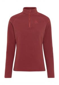 Рубашка флисовая "rigi" воротник-стойка утепленная Odlo, цвет 30867 spiced apple