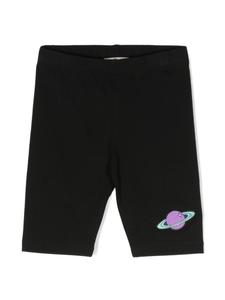 Andorine шорты с нашивкой, черный
