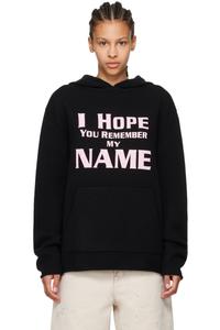 Худи "I hope you remember my name" We11Done, черный