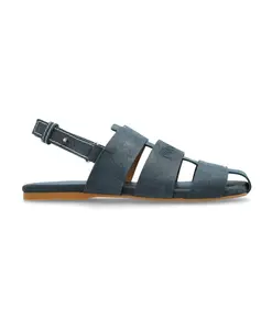 Полосатые сандалии на плоской подошве Jw Anderson, синий