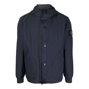 Куртка plain logo jackets 'navy' Stone Island, синий