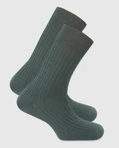 Мужские носки Punto Blanco из австралийской мериносовой шерсти, короткие, зеленые, зеленый
