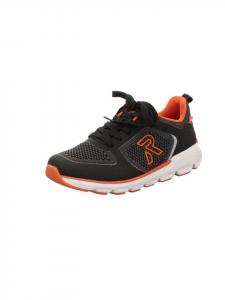 Rieker Черные туфли на шнуровке