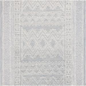 Ковер SAFAVIEH, 183 x 183 см,  Abstract Collection, Light Blue & Ivory, ручная работа из шерсти, идеален для помещений с высокой проходимостью в гостиной, спальне (ABT226J)