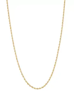 Легкое цепочное ожерелье из 18-дюймового звена веревки из 10-каратного золота Macy'S, gold