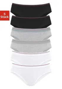 Трусики-бикини H.I.S (6 шт.), изготовлены из качественного эластичного хлопка, белый