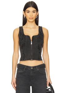 Симилина топ Gestuz, серый