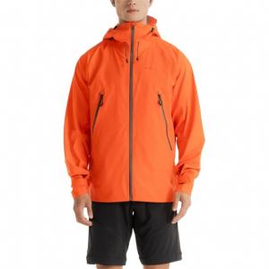 Ветровка мужская куртка оранжевый Decathlon