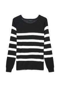 Джемпер Calliope MAGLIA A RIGHE RAGLAN, Var Ultrablack/Black