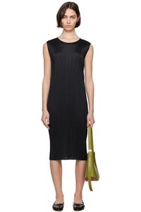 Черное платье миди Monthly Colors April PLEATS PLEASE ISSEY MIYAKE