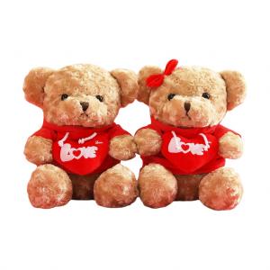 Плюшевые куклы пара медведей высотой 30см/40см/50см FANNIKEER, коричневый