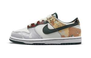 Кроссовки Nike Dunk Low Sail Multi-Camo PS