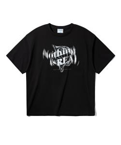 Футболка с коротким рукавом, принт Verdnt, черная